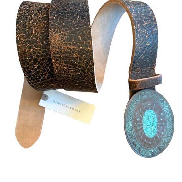 NWT Anthropologie Streets Ahead “Madison” Western Leather Belt – Size L main image 5
